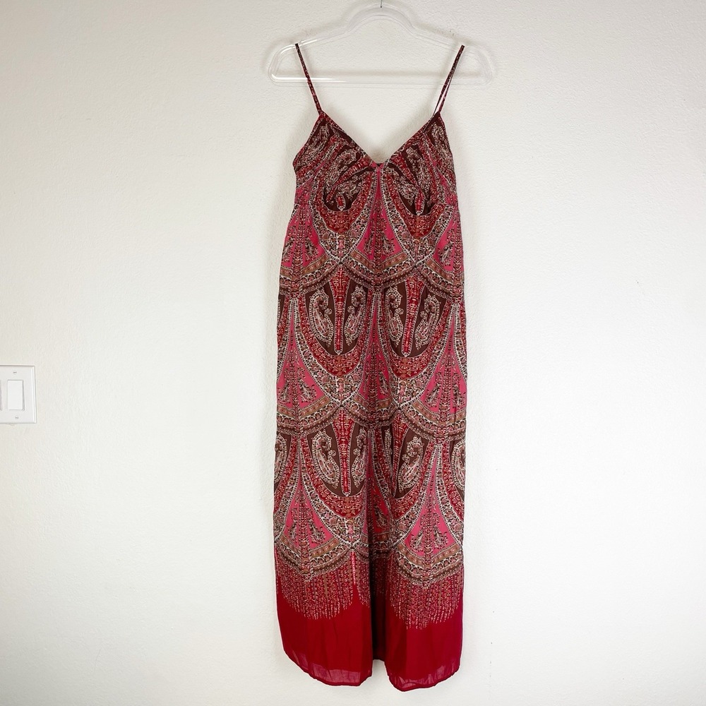 Gap Dress 4 Maxi Boho Indie Festival Gypsy Paisley Y2K Earthy Pockets Coastal